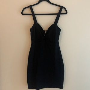 Black mini dress